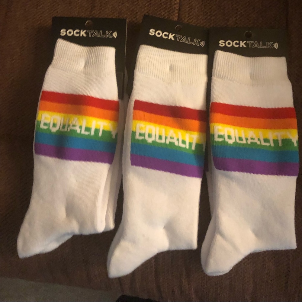 🌈Sock Talk Equality Socks Bundle- 528 $25 or $20 w/offer